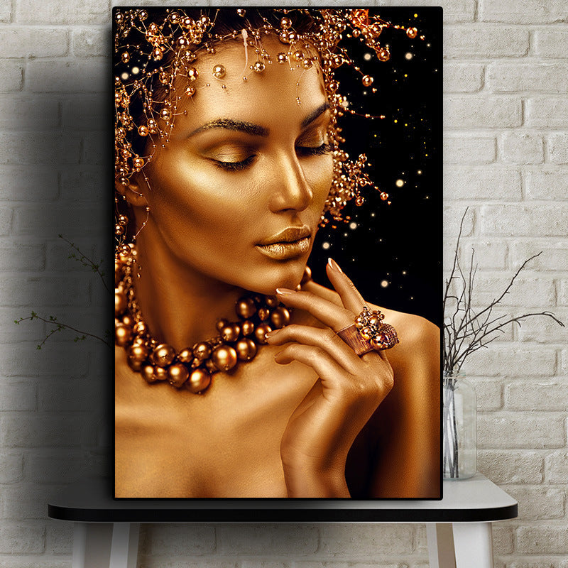 African Woman Hanging photograph – A Timeless Statement of Culture and Beauty