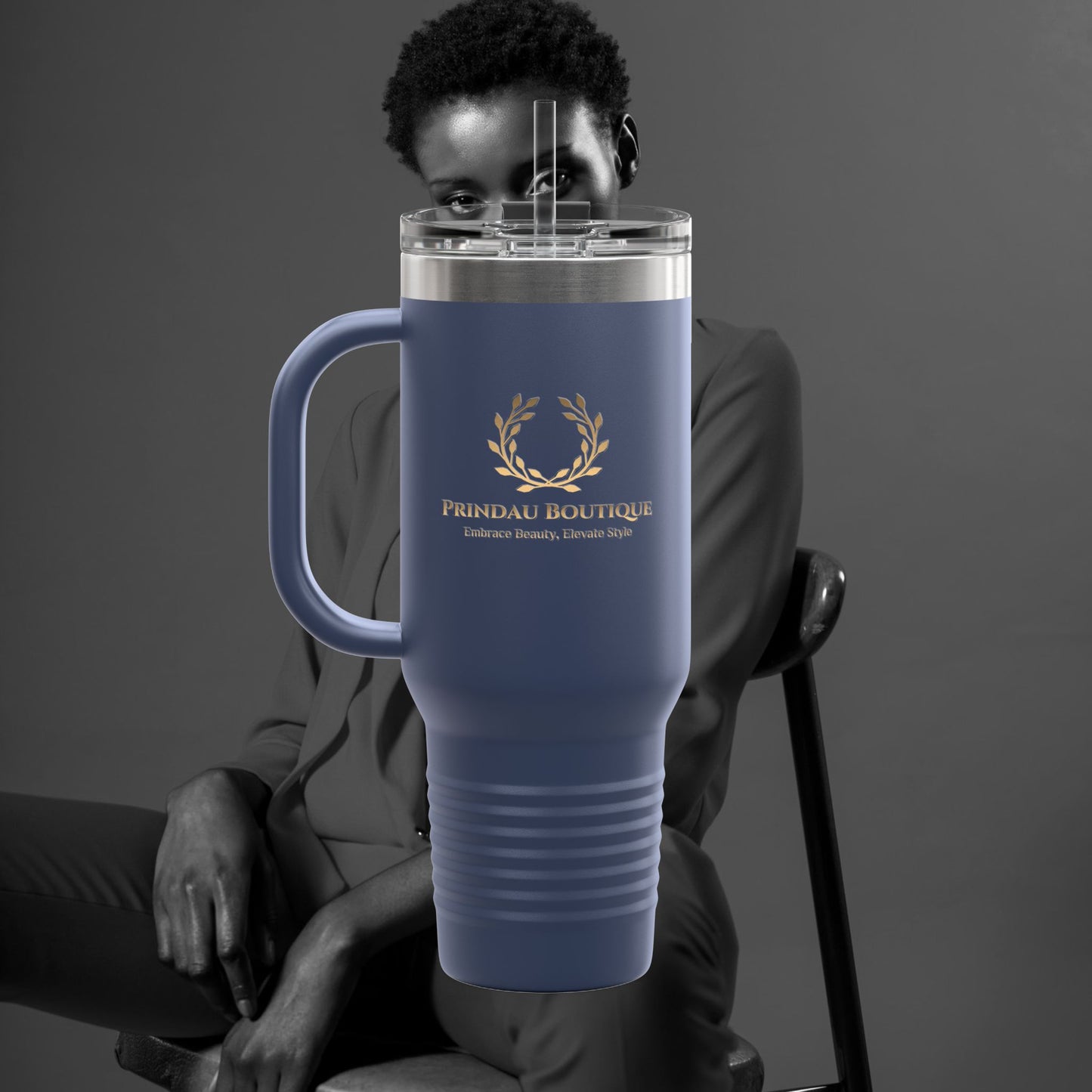 Prindau Boutique Signature Insulated Travel Mug,