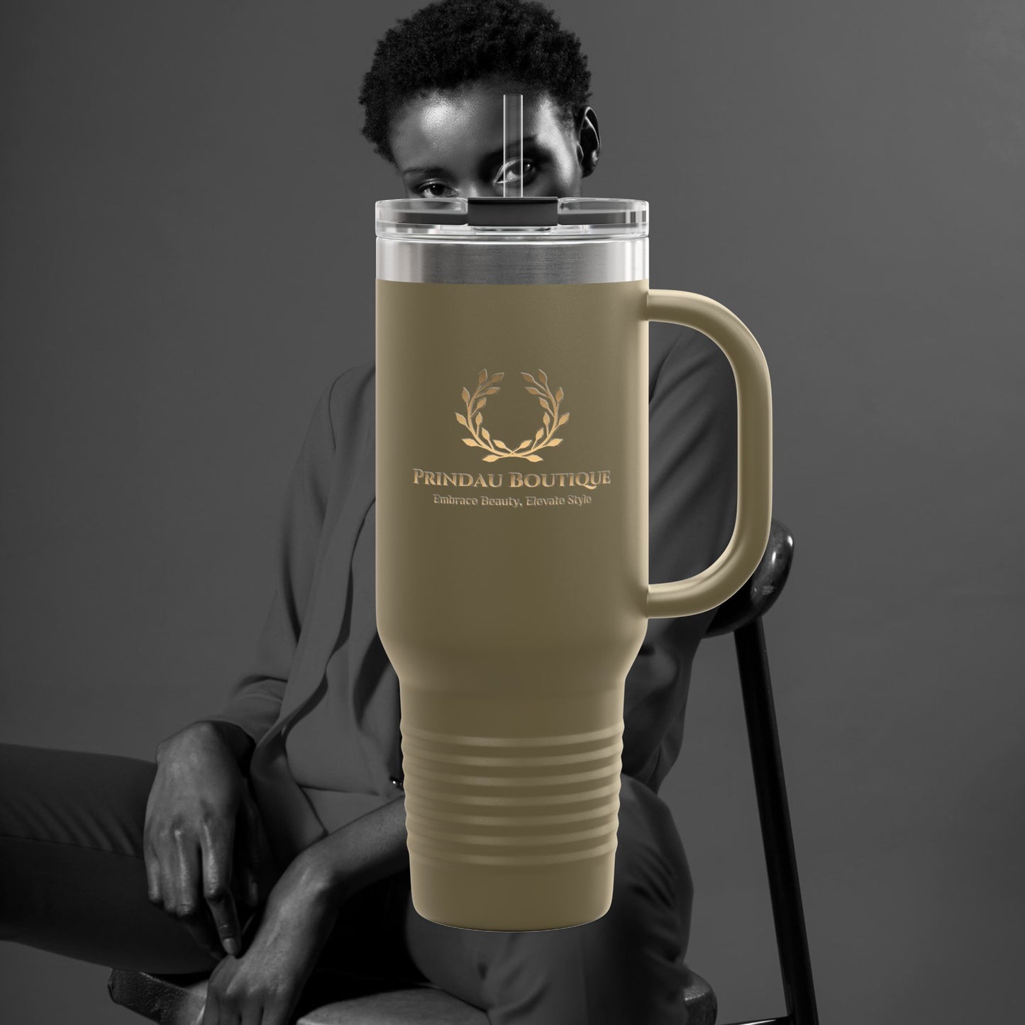 Prindau Boutique Signature Insulated Travel Mug,