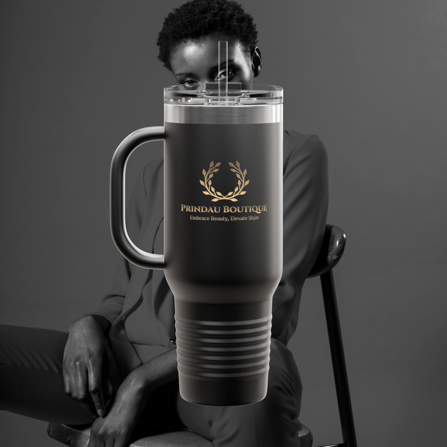 Prindau Boutique Signature Insulated Travel Mug,