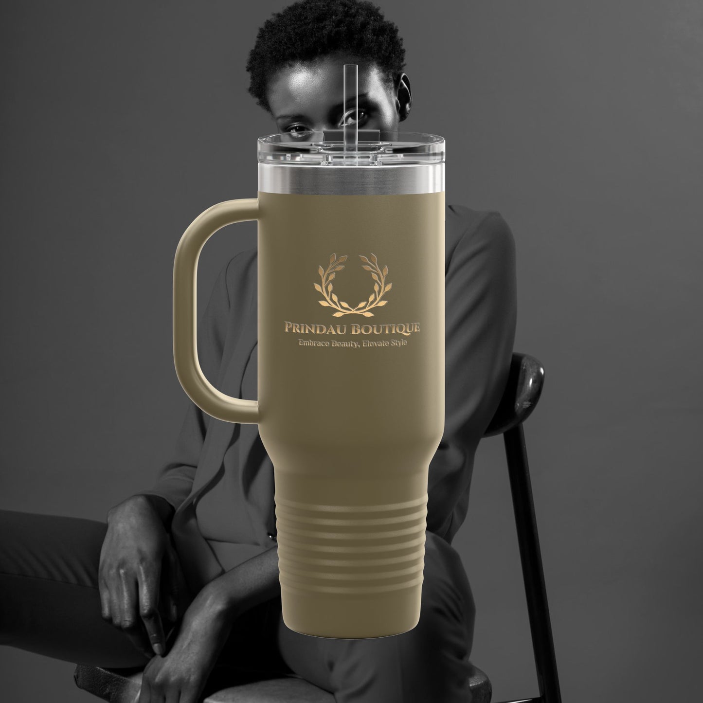 Prindau Boutique Signature Insulated Travel Mug,