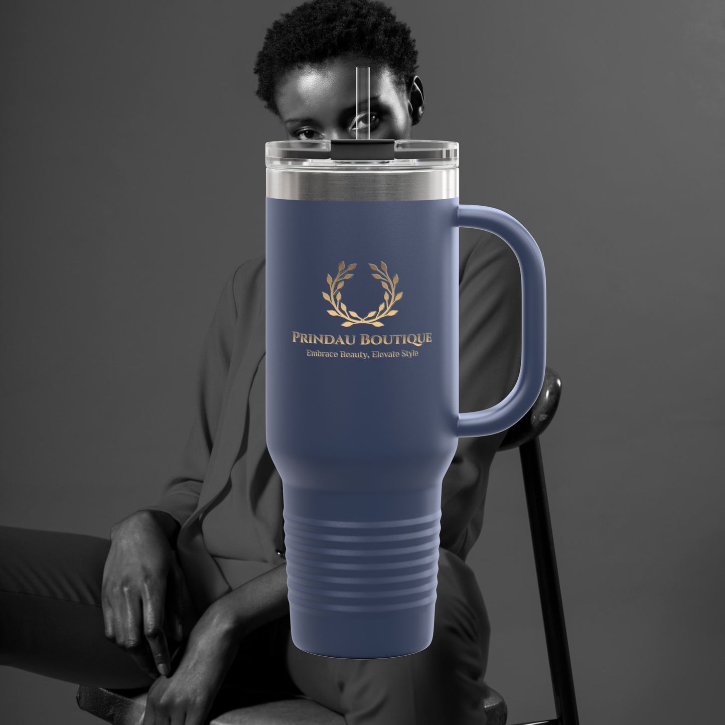 Prindau Boutique Signature Insulated Travel Mug,