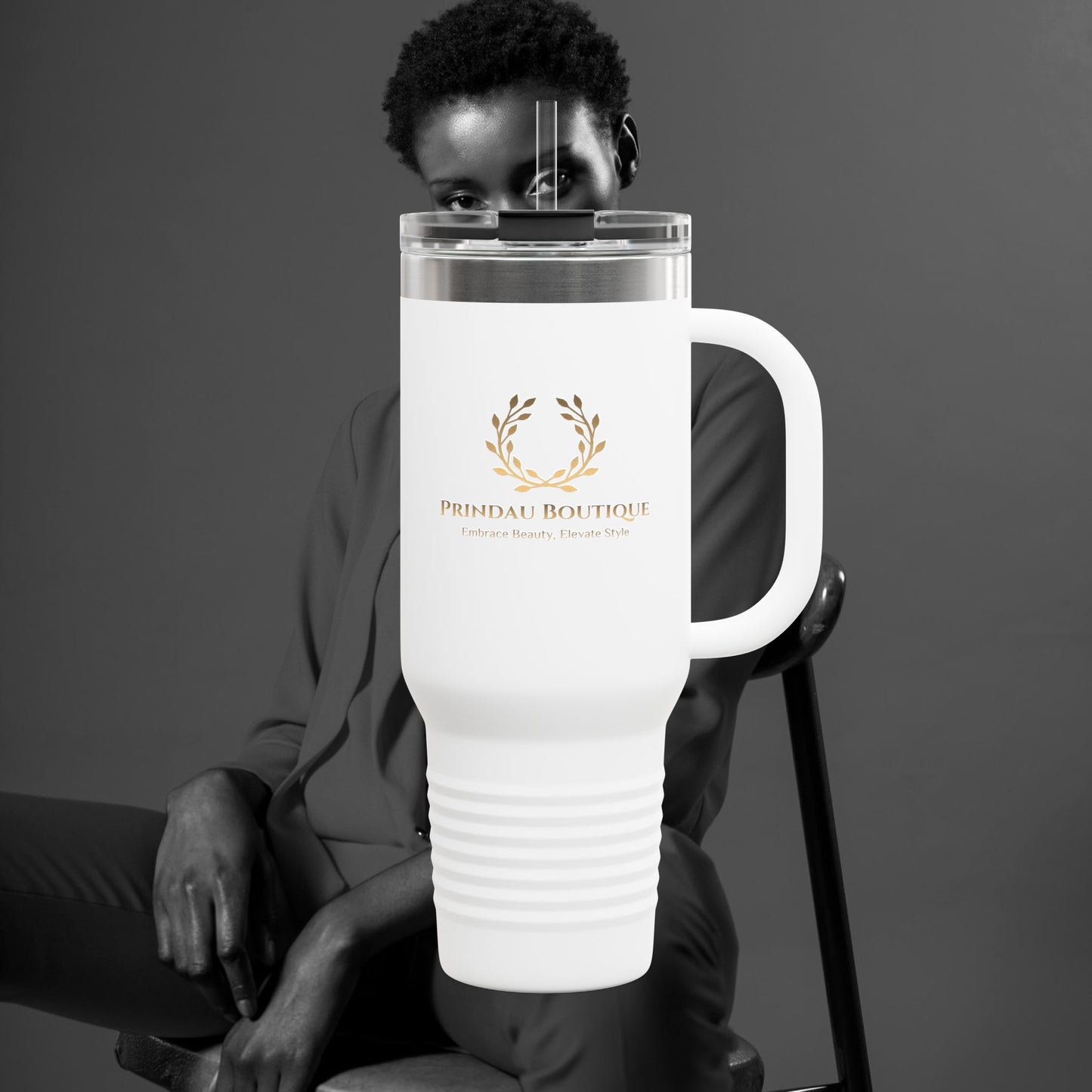 Prindau Boutique Signature Insulated Travel Mug,