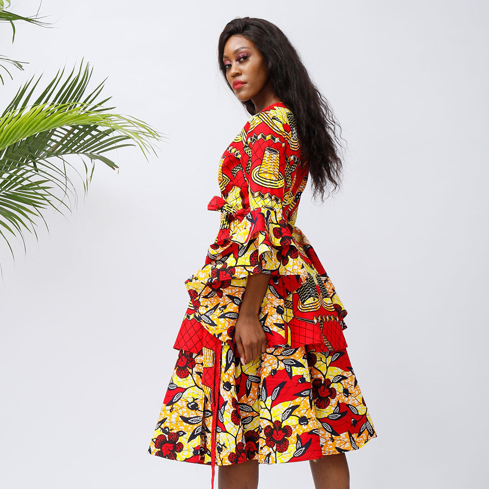 African Fashion Batik Dress – Timeless Elegance