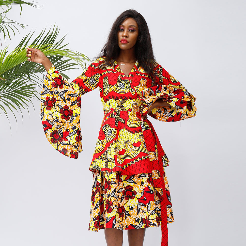 African Fashion Batik Dress – Timeless Elegance