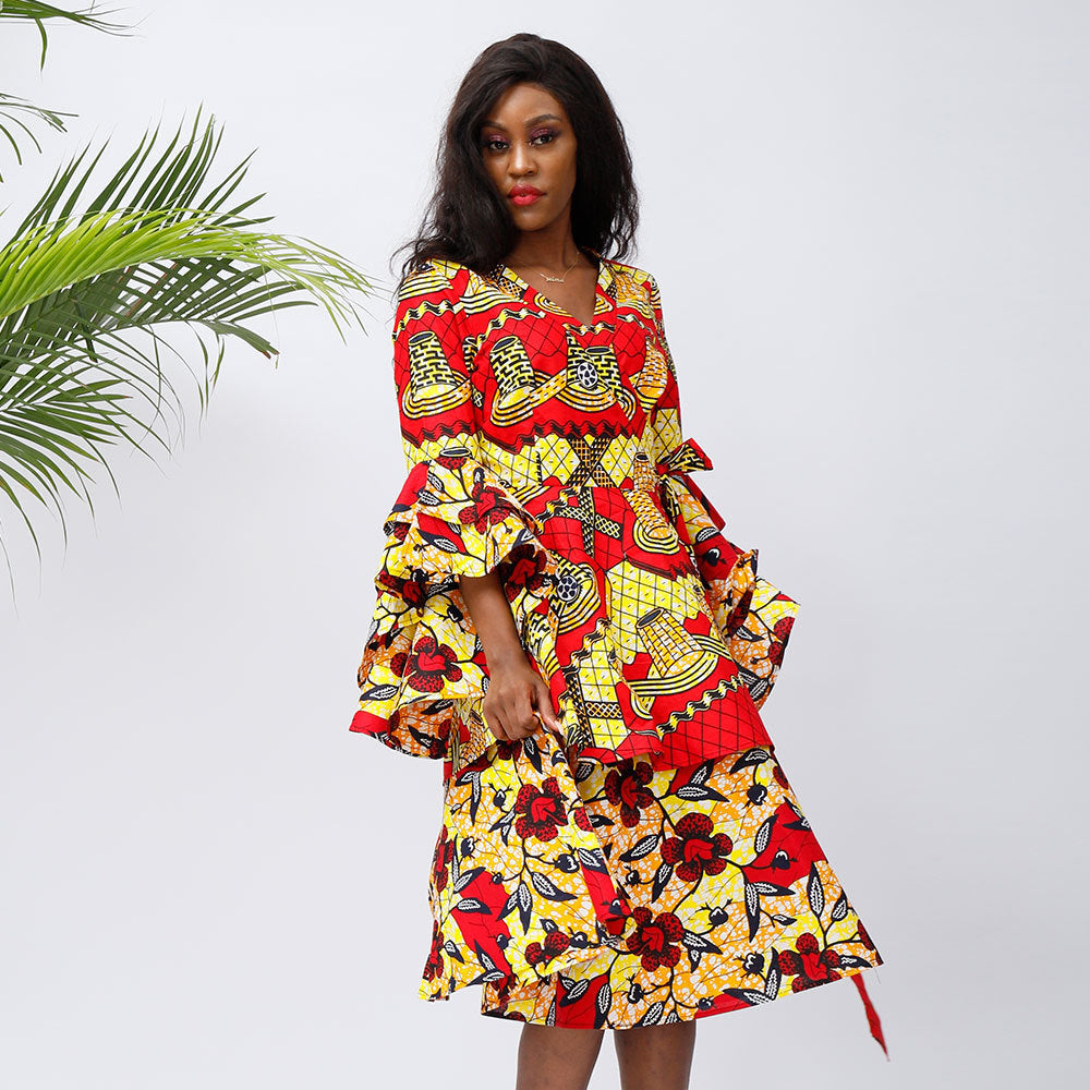 African Fashion Batik Dress – Timeless Elegance