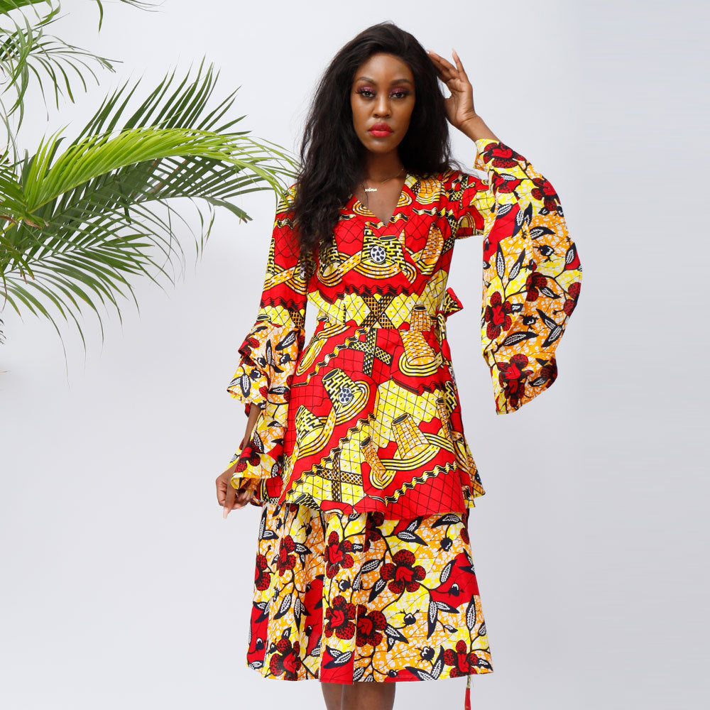 African Fashion Batik Dress – Timeless Elegance