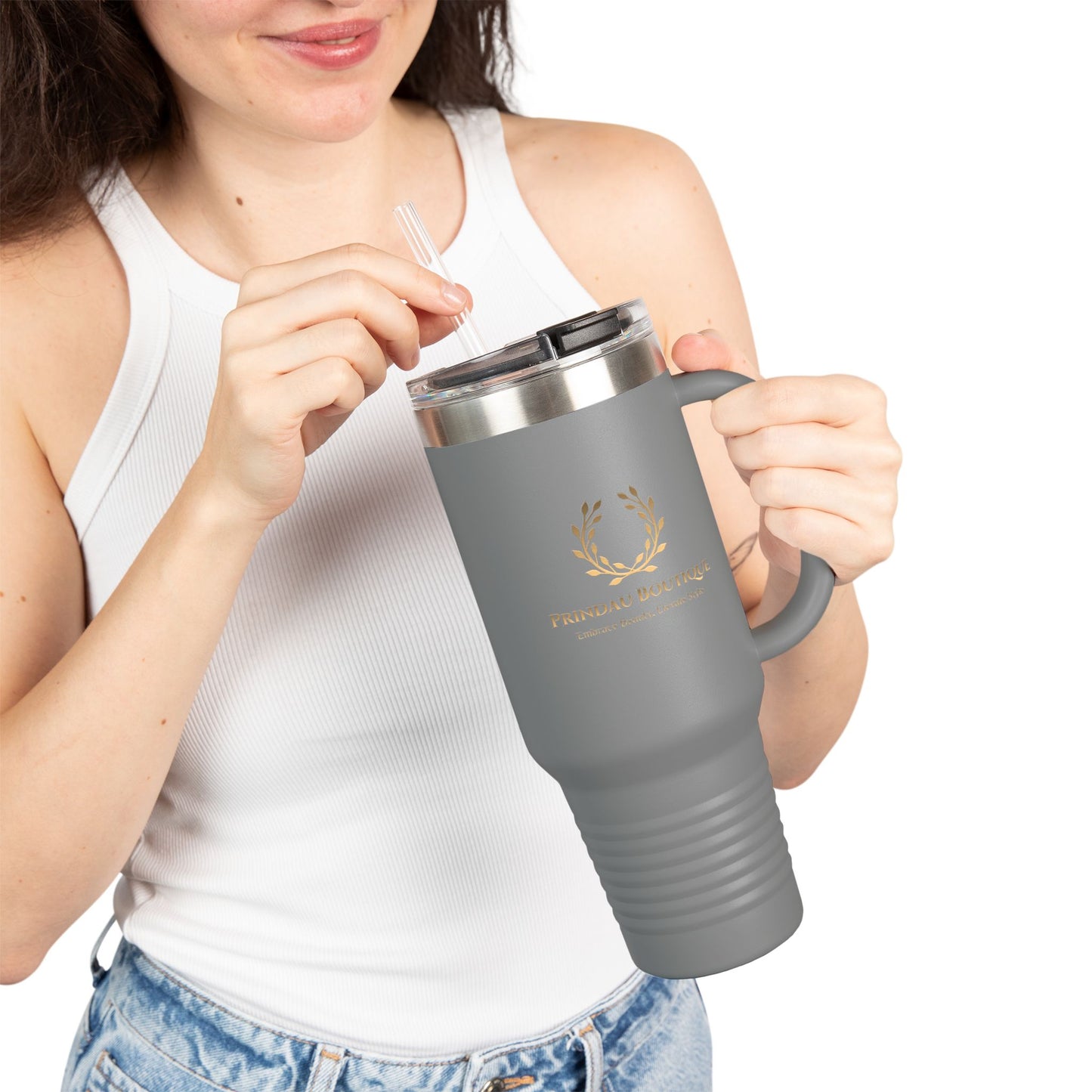 Prindau Boutique Signature Insulated Travel Mug,