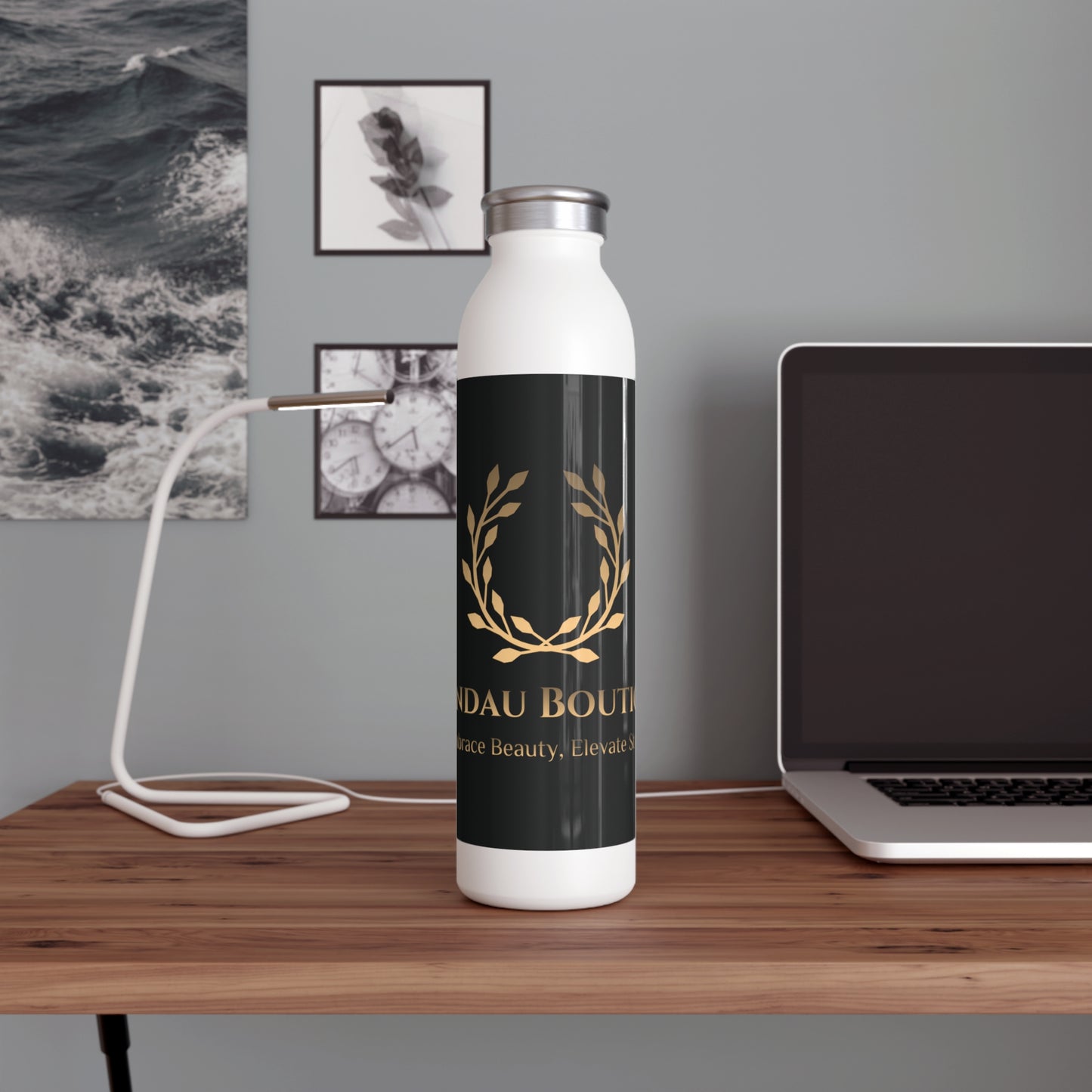 Prindau Boutique Signature Slim Water Bottle