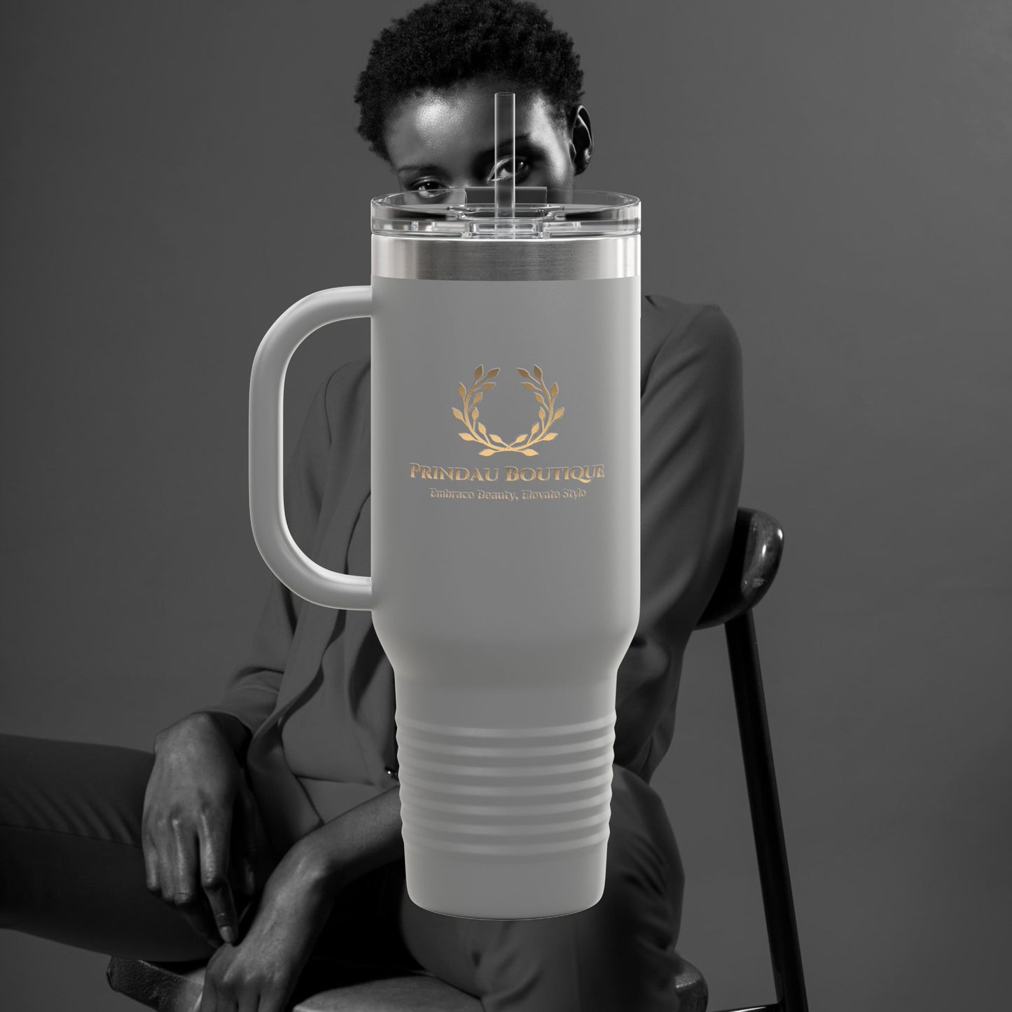 Prindau Boutique Signature Insulated Travel Mug,