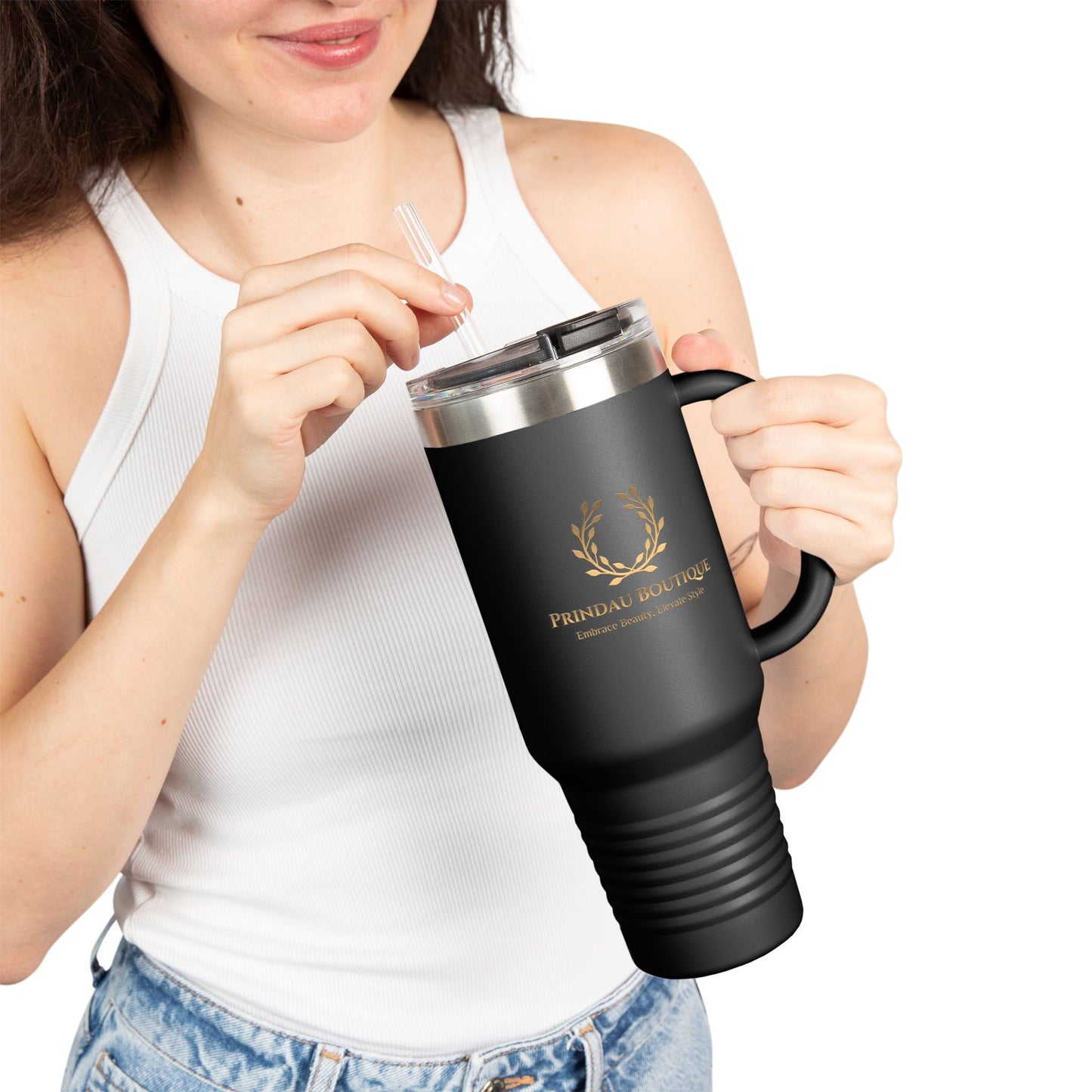 Prindau Boutique Signature Insulated Travel Mug,