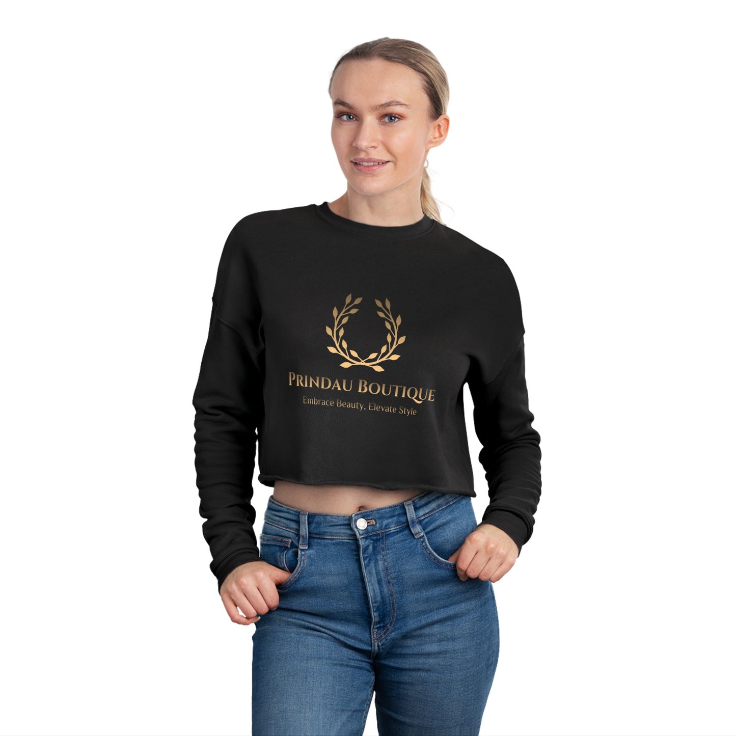 Prindau Boutique Signature Women's Cropped Sweatshirt