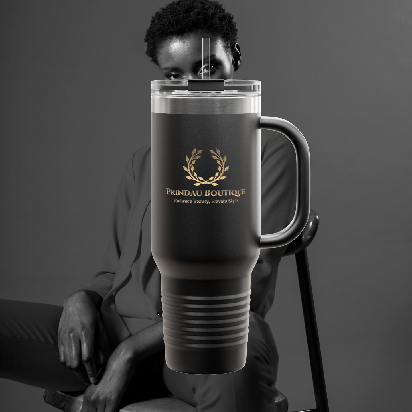 Prindau Boutique Signature Insulated Travel Mug,