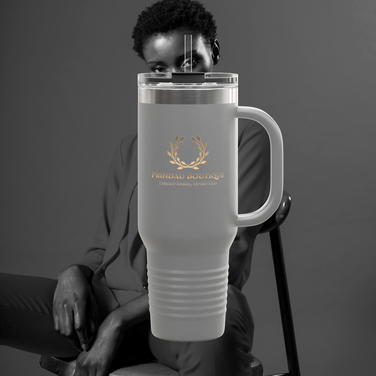 Prindau Boutique Signature Insulated Travel Mug,