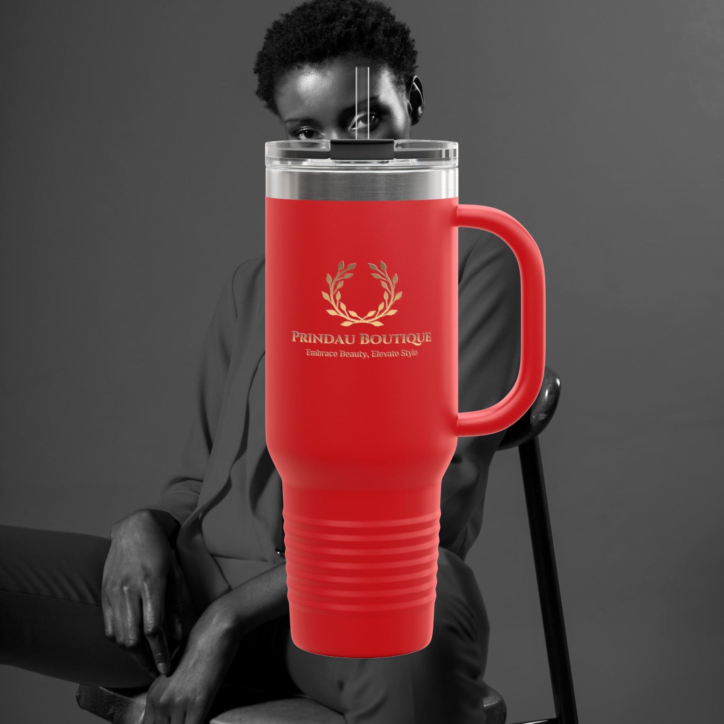 Prindau Boutique Signature Insulated Travel Mug,