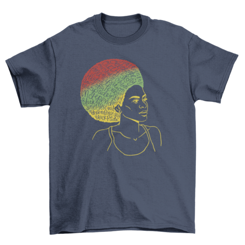 Juneteenth African American Woman T-shirt