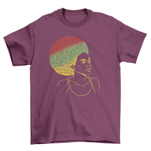 Juneteenth African American Woman T-shirt