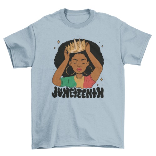 African American Girl Queen T-shirt