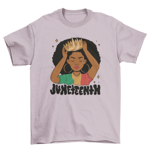 African American Girl Queen T-shirt