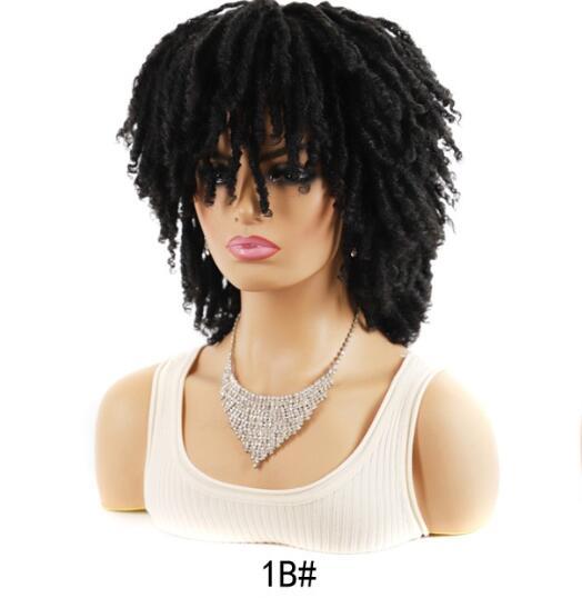 African Wigs With Small Curly Hair Headgear Non-multicolor 6-inch